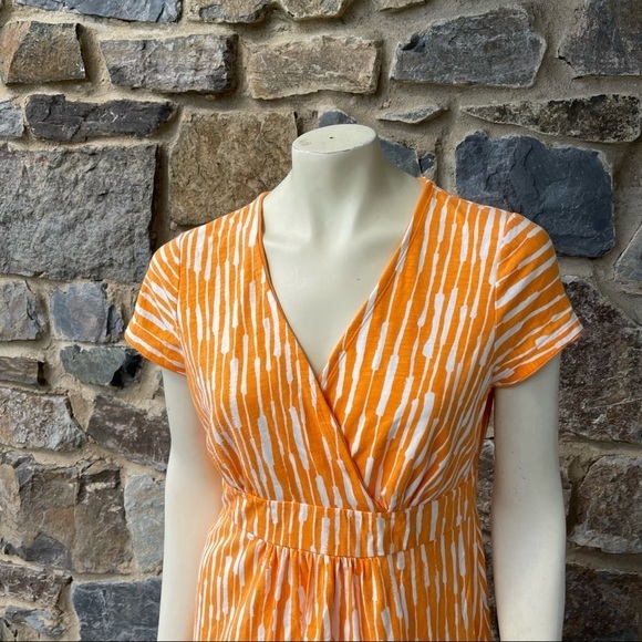 Boden Jersey Dress in Jaffa Painterly Stripe size 12R - Picture 2 of 7
